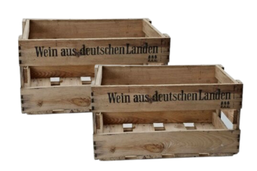 Weinkiste, Holzsteige