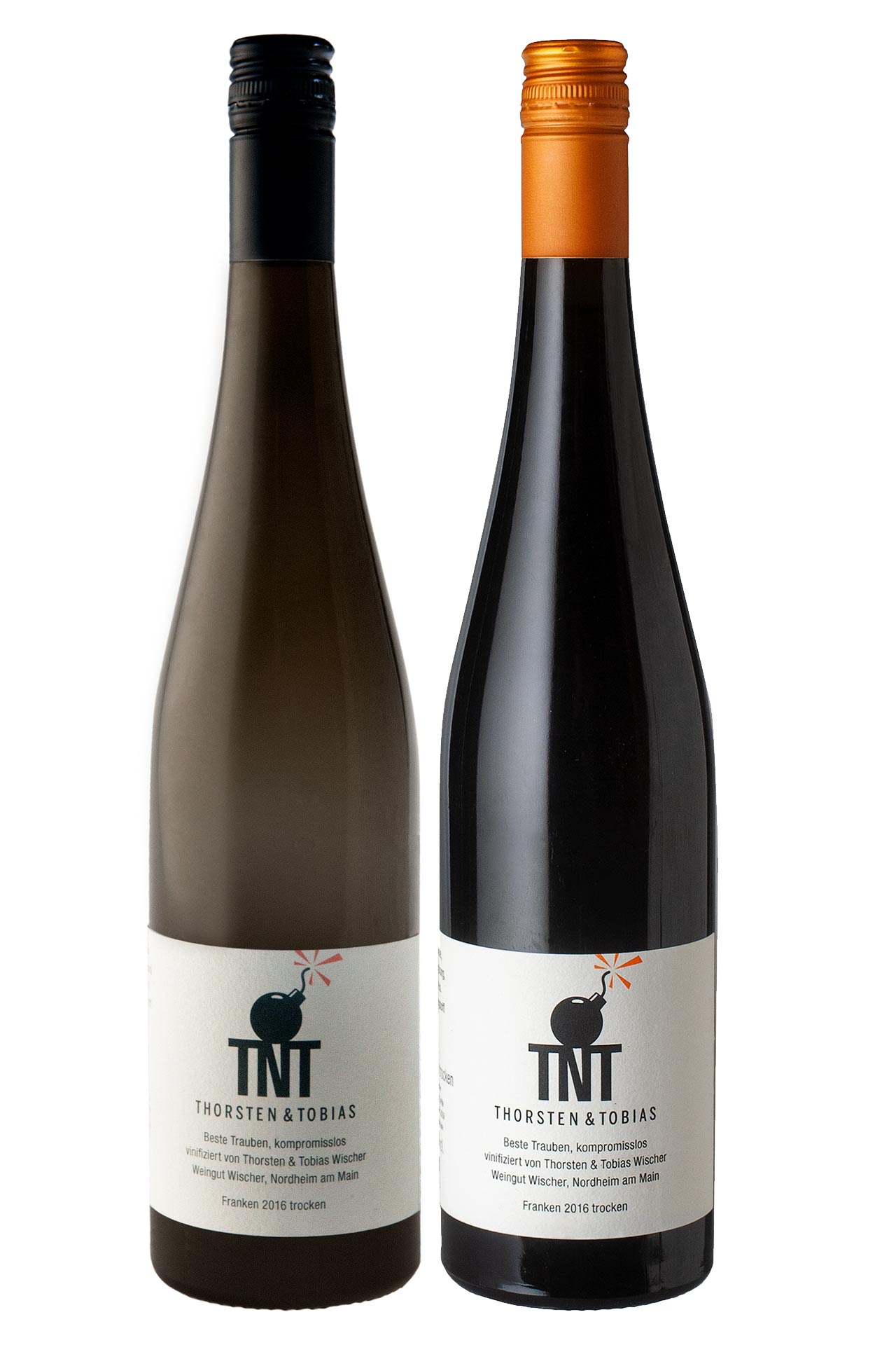Wein-Paket "TNT - rot/weiß - vinologischer Sprengstoff"